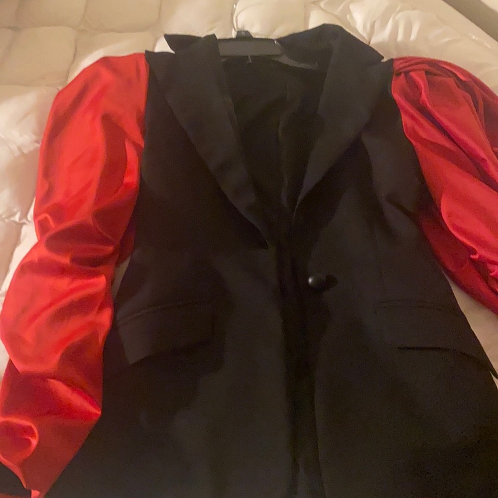 Red & black blazer